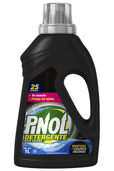 Pinol detergente para la ropa oscura